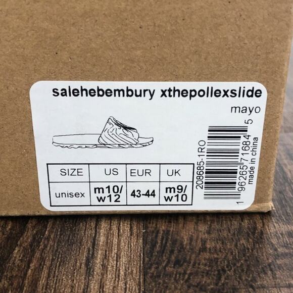 Salehe Bembury X Crocs The Pollex Slide Sandal Lightweight Size 10 Mayo Cream - Picture 8 of 9